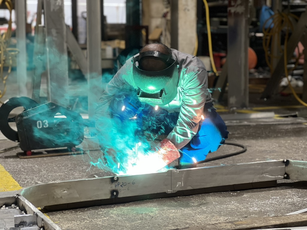 Engineering fabrication image published by AES